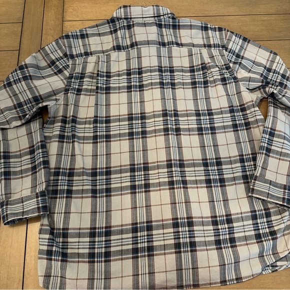 Carhartt Rugged Flex Flannel Shirt Men’s XL Relaxed Fit Blue Gray Plaid - Picture 12 of 14